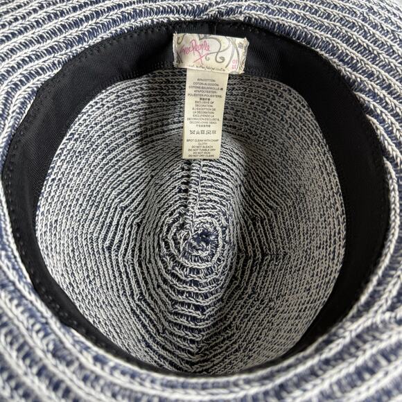 Free People hat woven boho beach dipped crown wide brim cowboy distressed - Picture 5 of 5